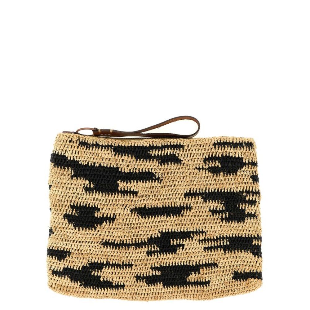 Ibeliv Multicolor Raffia Clutch Women's Bag